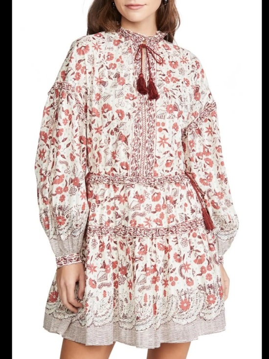 Ulla Johnson Dresses & Skirts - ULLA JOHNSON Marigold Cream Long Sleeve cotton puff ballon sleeve mini dress